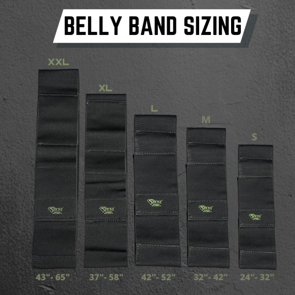 products belly band sizes 1